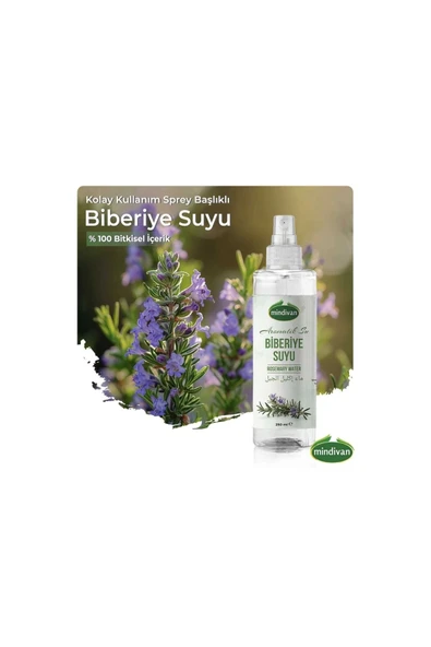 Mindivan Biberiye Suyu Dökülme Karşıtı Ve Saç Uzamasında Etkili Sprey Şişe Saç Toniği Hızlı Uzama 250 ml ürün görseli 1