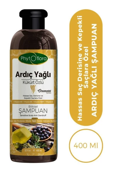 Phytoflora Tuzsuz Hassas Saç Derisine Ve Kepekli Saçlara Özel Ardıç Yağlı Bitkisel Şampuan ürün görseli 1