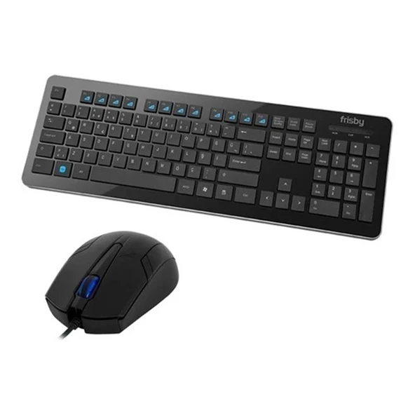 Frisby FK-W156QU USB Q TR Kablosuz Siyah Klavye Mouse Set ürün görseli 1