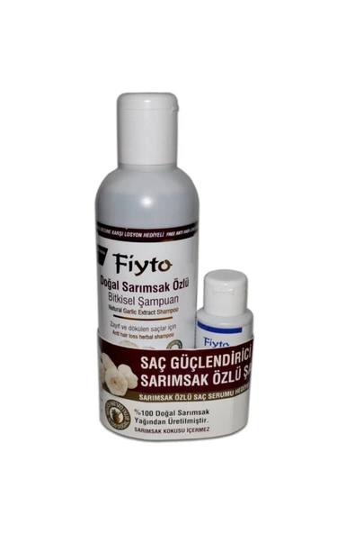 Fiyto Doğal Sarımsak Özlü Şampuan 500 Ml 3'lü Set ürün görseli 1
