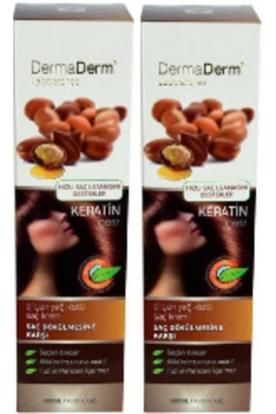 DermaDerm Saç Dökülmesine Karşı Argan Yağı Özlü Saç Kremi 500 Ml (2 Adet) ürün görseli 1