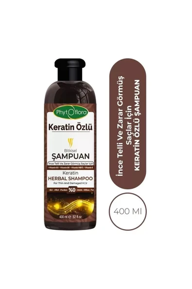 Phytoflora Keratin Özlü Bitkisel Şampuanı 400 ml ürün görseli 1