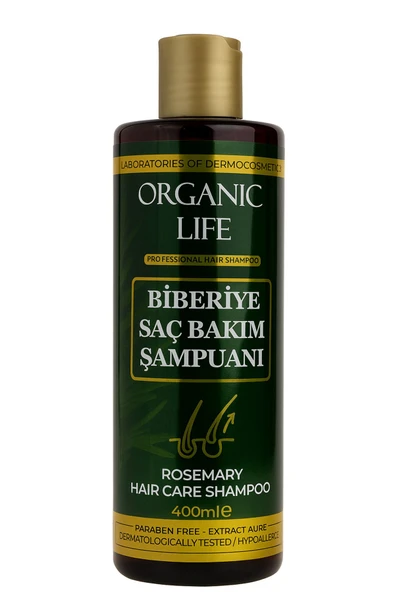 organic life Biberiye Şampuanı 400 ML ROSEMARY SHAMPOO ürün görseli 1