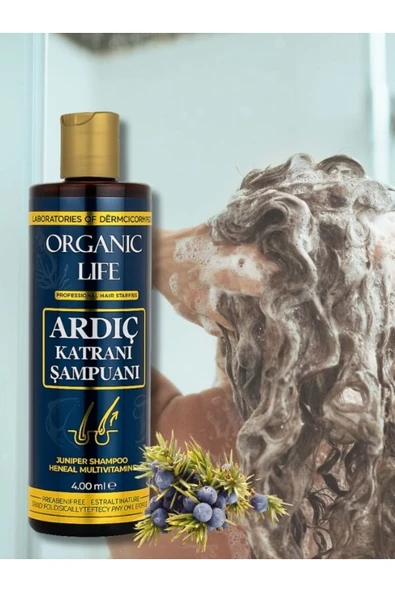 organic life Ardıç Katranı Şampuanı 400 ML -JUNIPER TAR SHAMPOO ürün görseli 1