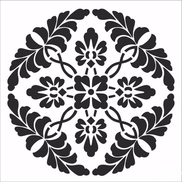 HDM113 Home Dekor Midi Stencil (25X25) ürün görseli 1