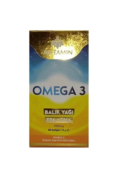 Şenay Alftamin Omega 3 Balık Yağı 1300 Mg 60 Softjel Kapsül ürün görseli 1