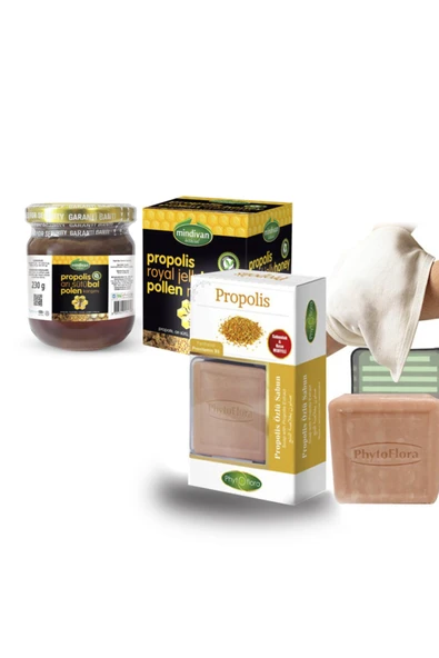 Mindivan Propolis Arı Sütü Bal Polen Ve Propolis Özlü Sabun ürün görseli 1