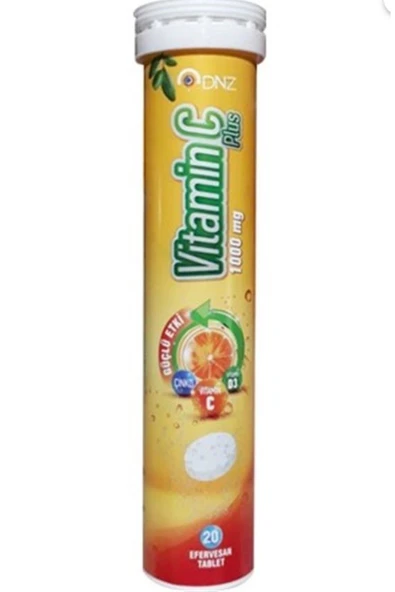 DenizPharma Vitamin C Plus 1000 Mg 20 Efervesan Tablet 8699956001104 ürün görseli 1