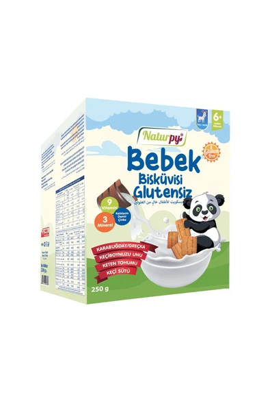 Naturpy Glutensiz Keçi Sütlü Bebek Bisküvisi ürün görseli 1