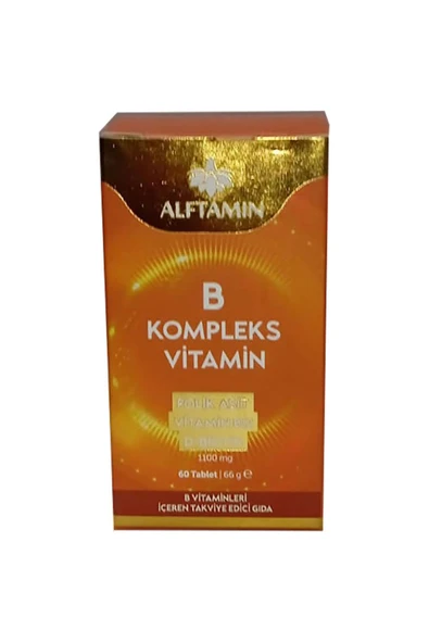 ALFTAMİN Alftamin B Vitamin Kompleksi 1100 Mg 60 Tablet ürün görseli 1