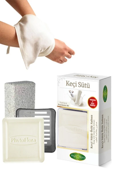 Phytoflora Keçi Sütü Sabunu Ve Banyo Kesesi, Katı Sabunluk ürün görseli 1
