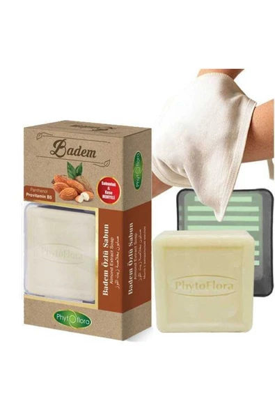 Phytoflora Badem Özlü Sabun 125g (kese Ve Sabunluk Hediyeli) ürün görseli 1