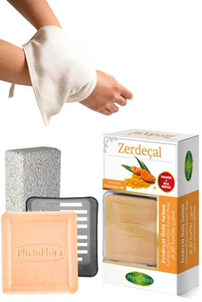 Phytoflora Zerdeçal Sabunu Ve Banyo Kesesi, Katı Sabunluk ürün görseli 1