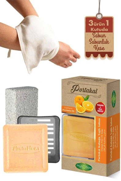 Phytoflora Portakal Sabunu Ve Banyo Kesesi, Katı Sabunluk ürün görseli 1