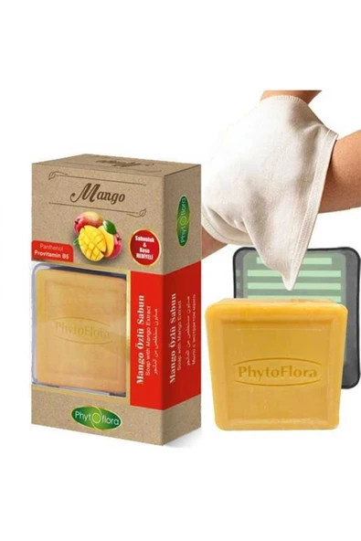 Phytoflora Mango Özlü Sabun 125 gr (Kese ve Sabunluk Hediyeli) ürün görseli 1