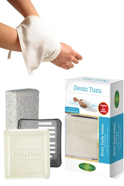 Phytoflora Deniz Tuzlu Sabun Ve Banyo Kesesi, Katı Sabunluk ürün görseli 1