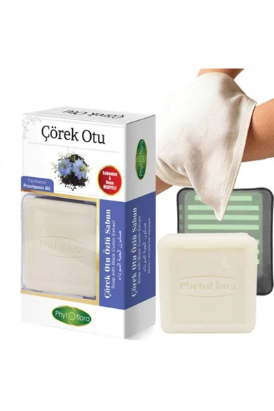 Phytoflora Çörekotu Özlü Sabun 125g Kese Ve Sabunluk ürün görseli 1