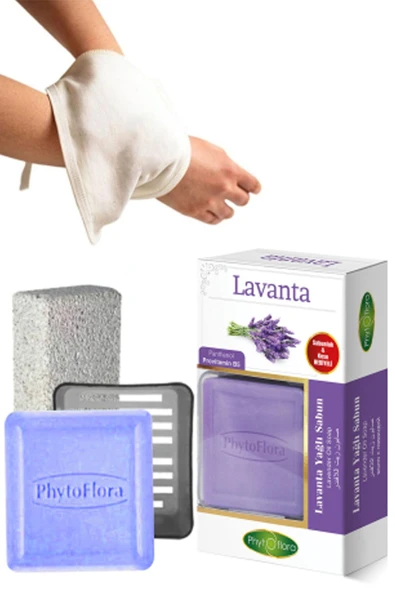 Phytoflora Lavanta Sabunu Ve Banyo Kesesi, Katı Sabunluk ürün görseli 1