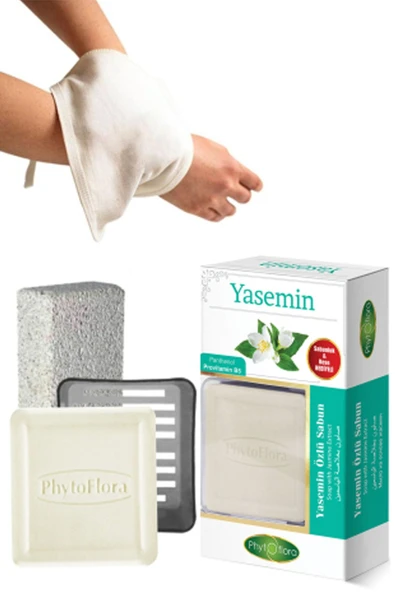 Phytoflora Yasemin Sabunu Ve Banyo Kesesi, Katı Sabunluk ürün görseli 1