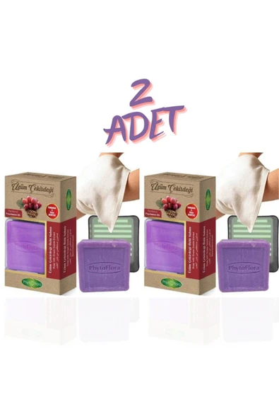 Phytoflora Üzüm Çekirdeği Özlü Sabun 125 Gr 2 Adet ürün görseli 1