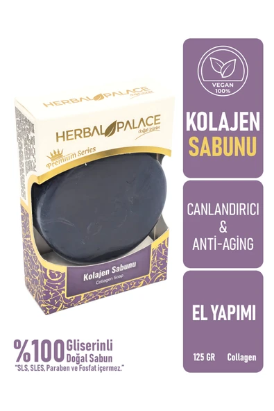Herbal Palace Kolajen Sabunu - ANTİ KIRIŞIKLIK - EL YAPIMI GLİSERİNLİ ürün görseli 1