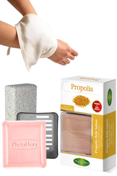 Phytoflora Propolis Sabunu Ve Banyo Kesesi, Katı Sabunluk ürün görseli 1