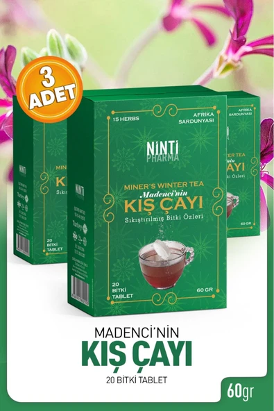 nintipharma Ninti Pharma Madenci Kış Çayı 180 Gram 60 Şaset ürün görseli 1