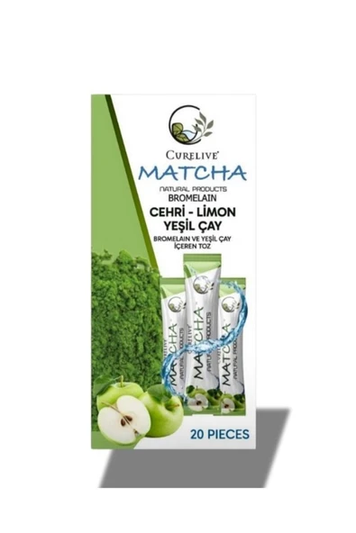 CURELIVE Aleyna Baharat Matcha Detox Bromelain Elma Aromalı Detox Burner Form Maça ürün görseli 1