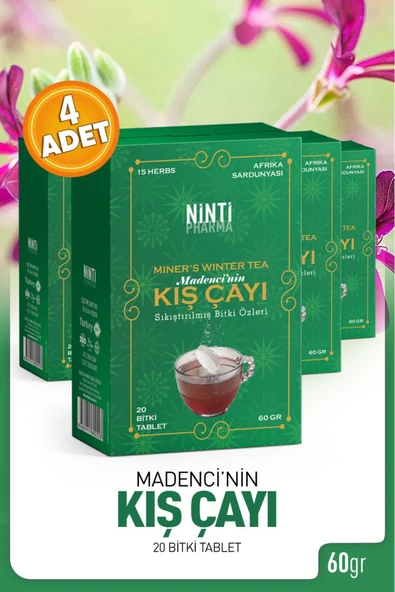 nintipharma Madenci Kış Çayı 240 gram 80 Şaset ürün görseli 1