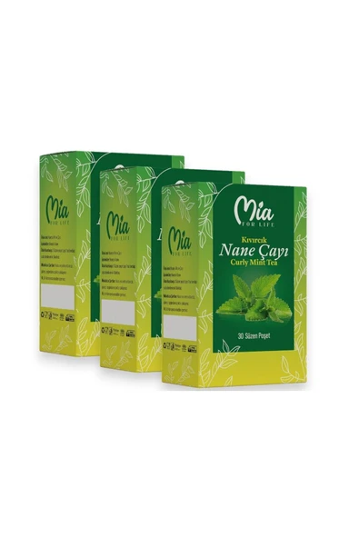Mia For Life Spearmint Tea (Kıvırcık Nane Çayı) 30 Süzen Poşet * 3 ADET ürün görseli 1