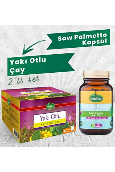 Mindivan Saw Palmetto Kapsül + Yakı Otlu Çay ürün görseli 1