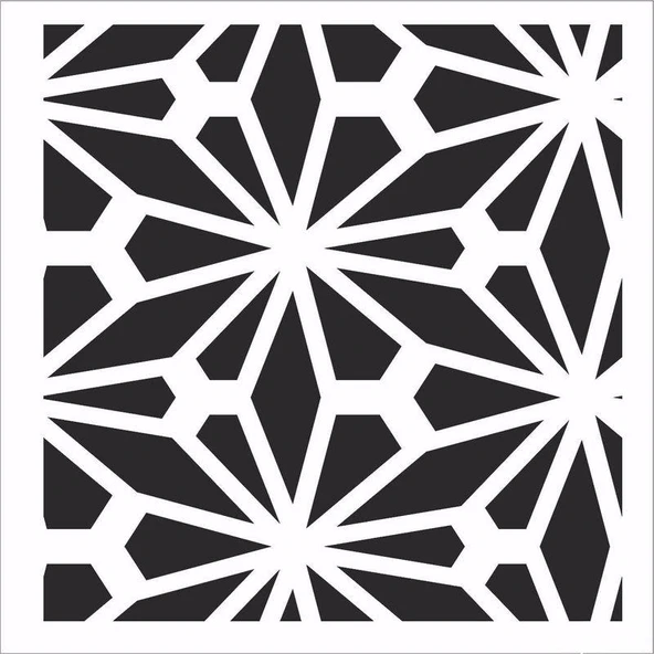 HOME DECOR MİNİ STENCIL HDM-129 25X25 ürün görseli 1