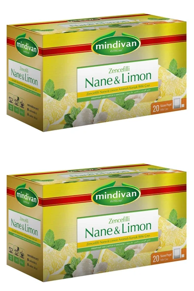 Mindivan 2 Adet Nane Limon Bitki Çayı ürün görseli 1