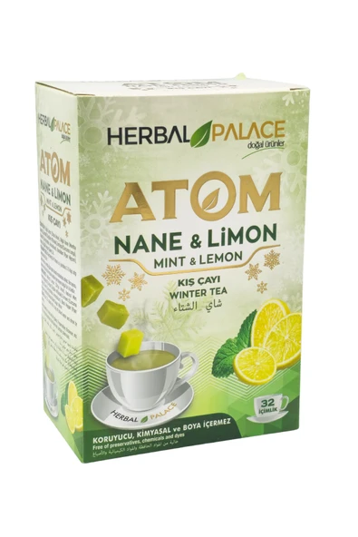 Herbal Palace Atom Çayı Nane Limon Küp & Doğal Lezzet 150 GR ürün görseli 1