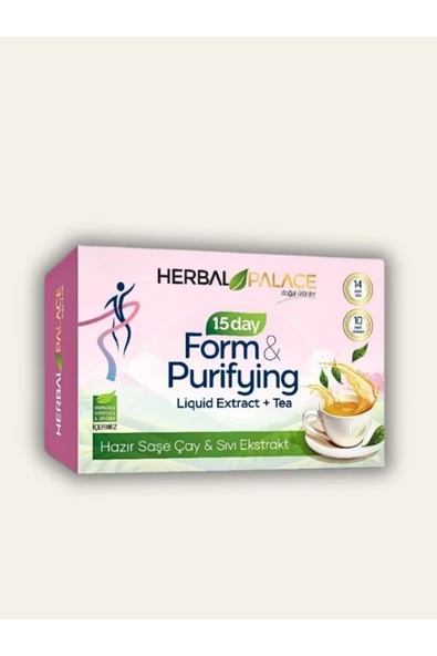 Herbal Palace Detox Form 15 Günlük Detox Çay & Sıvı Ekstrakt ürün görseli 1