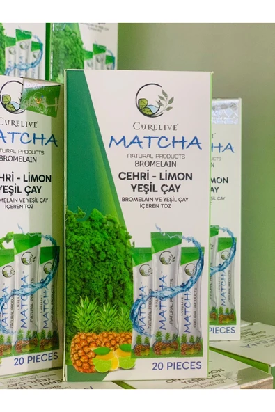 CURELIVE Matcha Çayı Ananaslı ürün görseli 1