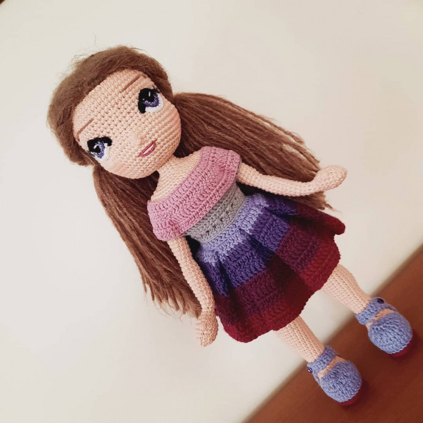Badem Gözlü Tombik Amigurumi Bebek ürün görseli 1