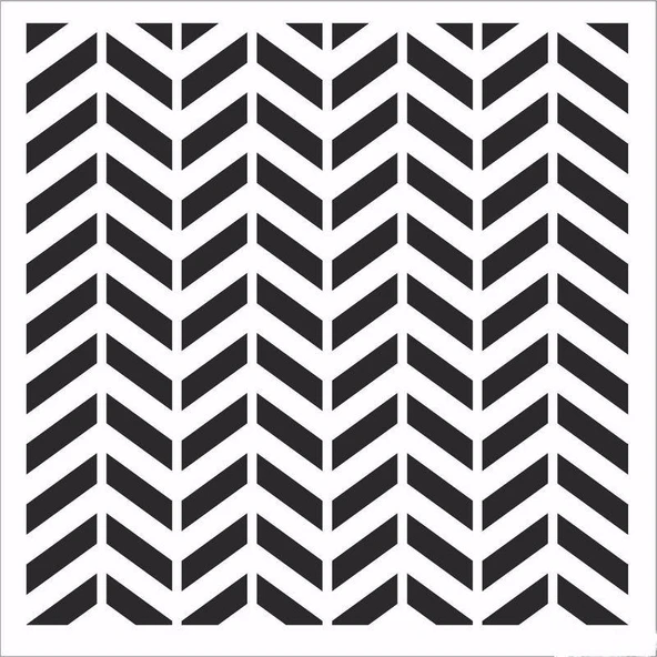 HOME DECOR MİNİ STENCIL HDM-135 25X25 ürün görseli 1