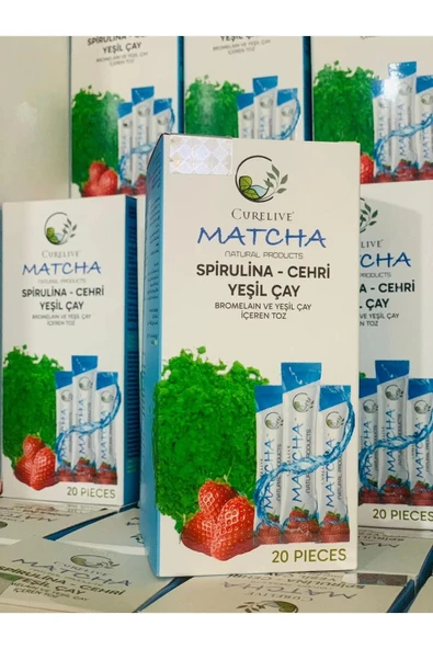 CURELIVE Matcha Çayı Çilekli ürün görseli 1