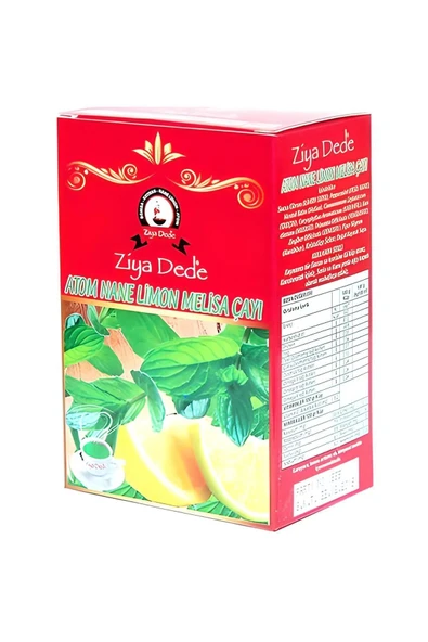 Ziyadede ZİYA DEDE ATOM NANE-LİMON&MELİSA ÇAYI 140 GRAM 3 ADET ürün görseli 1