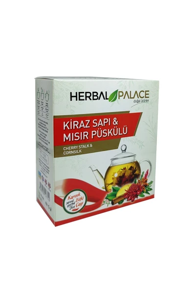 Herbal Palace KİRAZ SAPI MISIR PÜSKÜLÜ ÇAYI ürün görseli 1