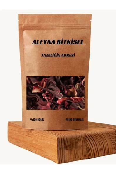 Aleyna Bitkisel Hibisküs, Bamya Çiçeği, Mekke Gülü, Nar Çiçeği, Hibiscus Sabdariffa 50 G ürün görseli 1