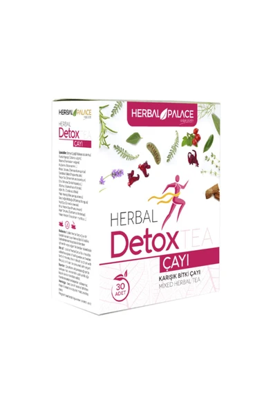 Herbal Palace Detox Çayı & 30 Günlük Kullanım & %100 Bitkisel Karışım ürün görseli 1