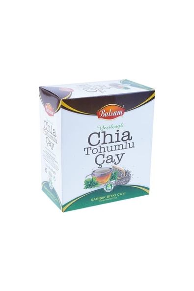 Balsam Yeşil Çaylı Chia Tohumlu Karışık Bitki Çayı 30 Lu Süzen Poşet ürün görseli 1