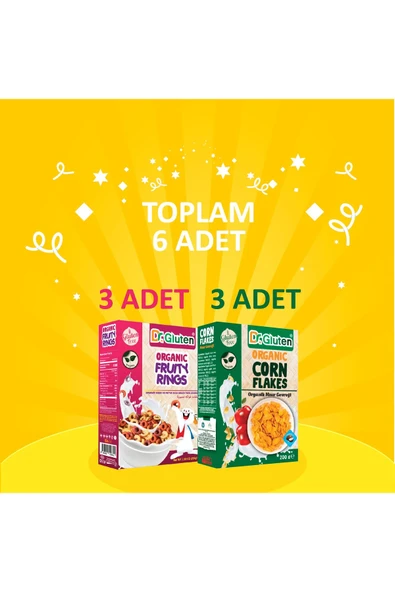 Dr.Gluten 3'lü Gevrekler Serisi (mısır,halka) ürün görseli 1