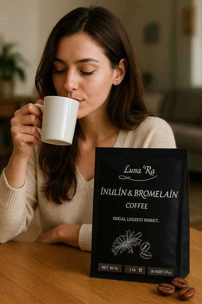 Lunara İnülin Ve Bromelain Coffee - 30 Şase Detox Kahve ürün görseli 1