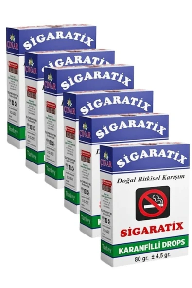 SİGARATİX Sigaratix Karanfilli Doğal Bitkisel Karışım 6 Adet ürün görseli 1