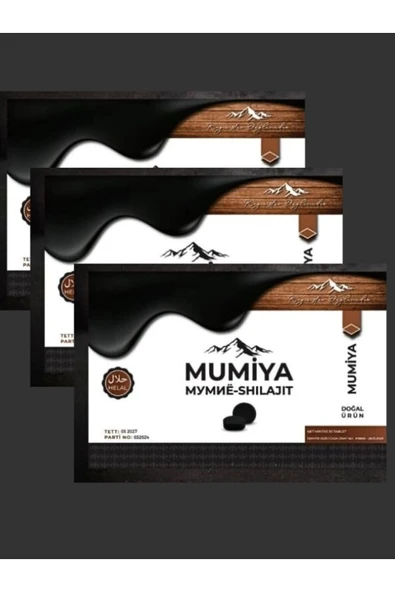 aleyna baharat Mumiyo Tablet 30'lu Tablet Mumiya Tablet 3 ADET ürün görseli 1