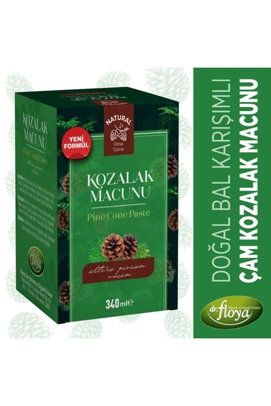 Dr. Floya Doğal Çam Kozalak Macunu 340 ml (Doğal Bal Karışımlı Kozalak Macunu) ürün görseli 1