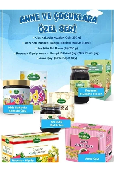 Mindivan Anne Çocuk Seti 5li Mega Set ürün görseli 1